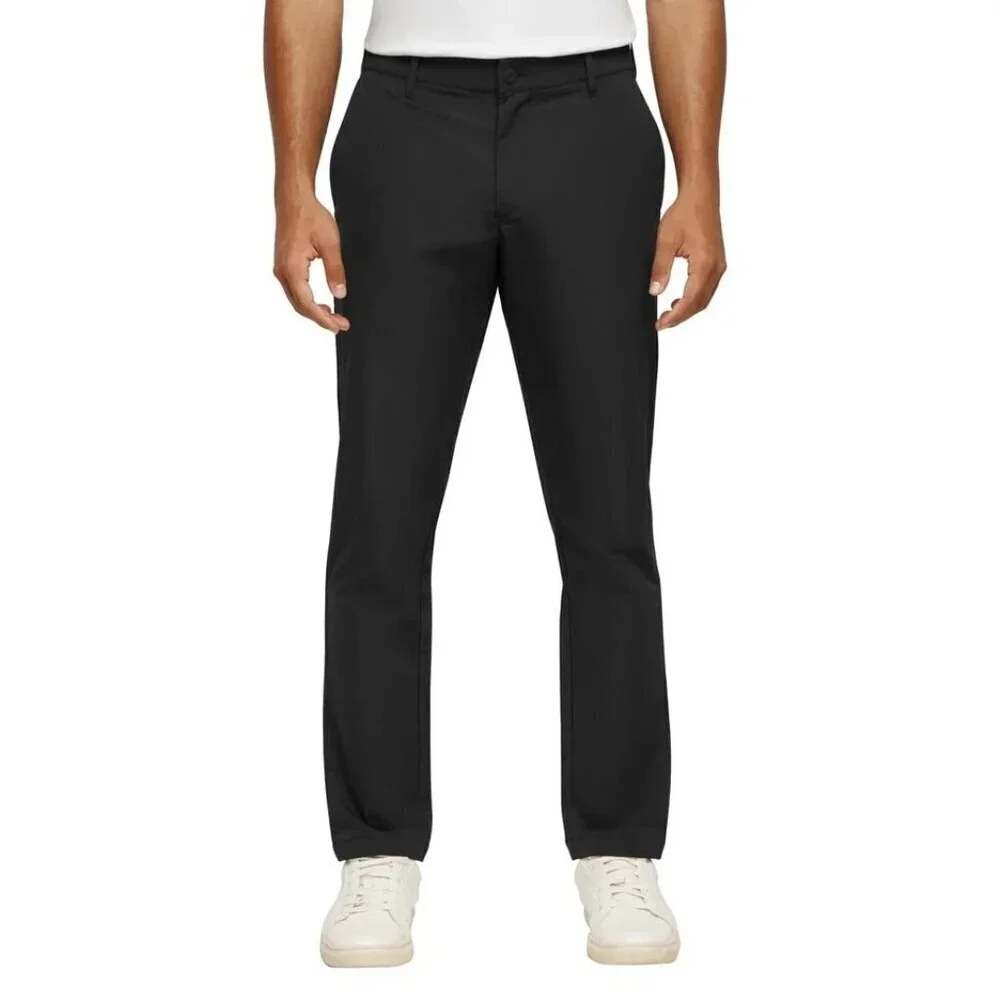 NEW Banana Republic Men's 40x30 Flat Front Pants Black 100% Polyester